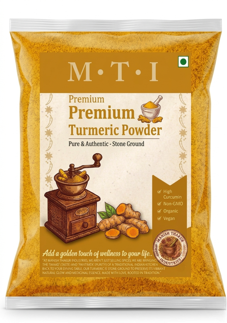MTI Premium Turmeric Powder, Stone Ground, no preservatives , no artificaial colourings